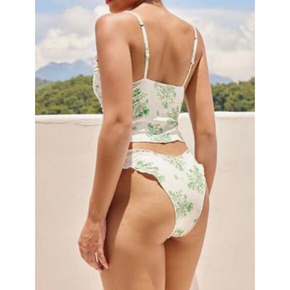 seamoly Women's Tankinis Striped Halter String Tie Side 2 Piece Tankini Sets Swi - Picture 7 of 7